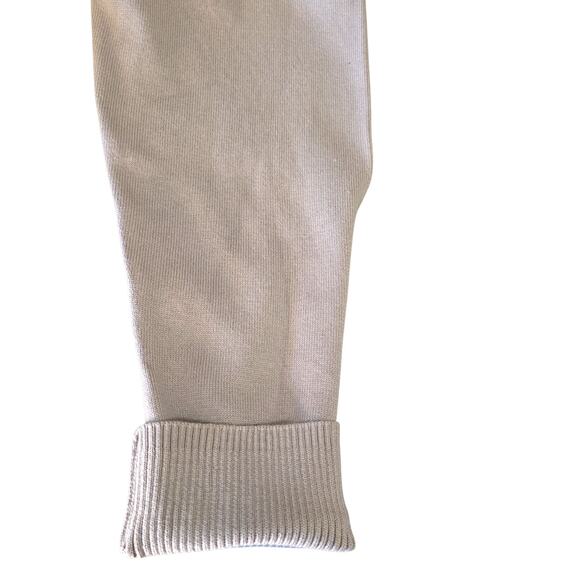 H by Halston Faux Suede Jacket w/ Knit Sleeves & Belt – Taupe – Size 18W - Picture 6 of 11